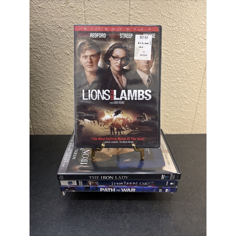 Lot of 4 DVDs~Path to War~Thirteen Days~Iron Lady~Lions for Lambs